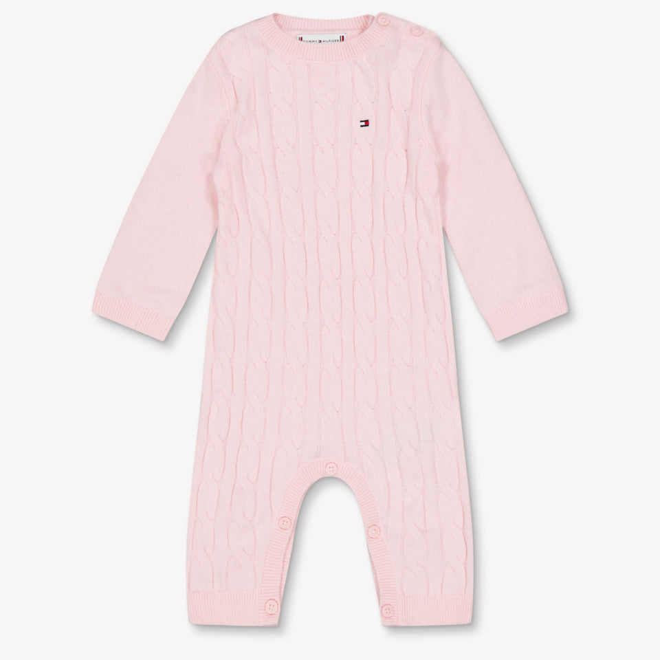 Tommy Hilfiger Baby Unisex Playsuit In Light Pink