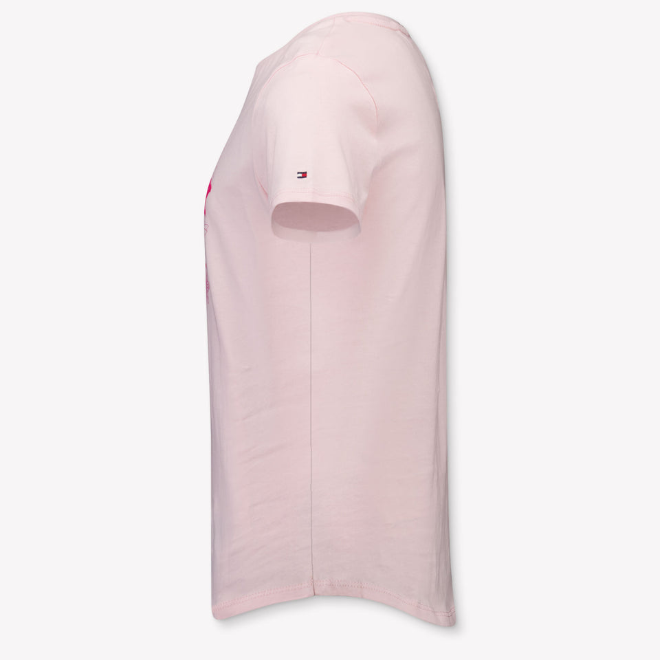 Tommy Hilfiger Kids Girls T-shirt in Light Pink
