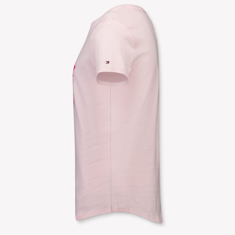 Tommy Hilfiger Kinder Meisjes T-Shirt In Licht Roze