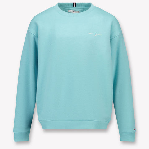 Tommy Hilfiger Kids Unisex Sweater in Turquoise