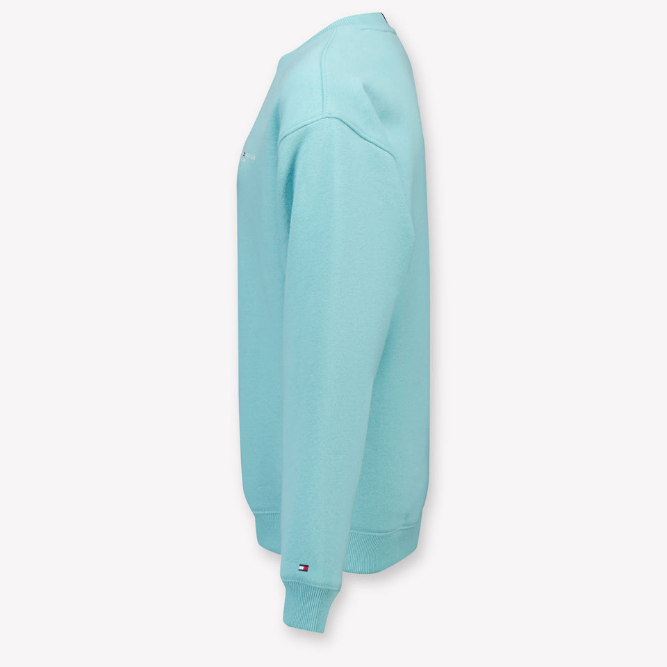 Tommy Hilfiger Kids Unisex Sweater in Turquoise