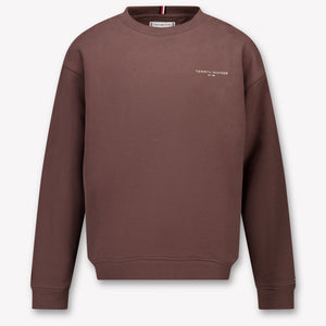 Tommy Hilfiger Kids Unisex Sweater in Brown