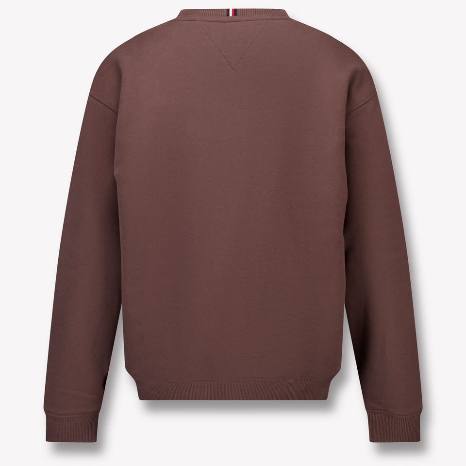 Tommy Hilfiger Kids Unisex Sweater in Brown