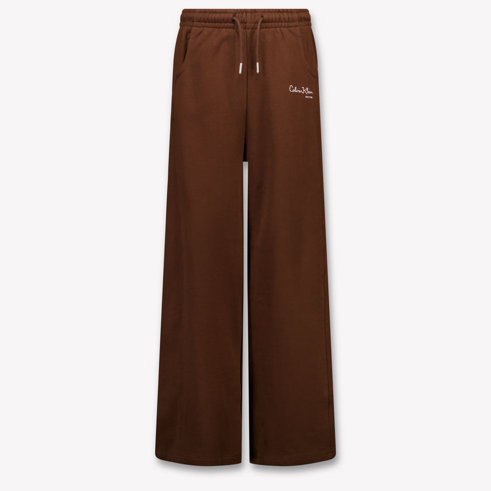 Calvin Klein Kinder Meisjes Broek In Bruin