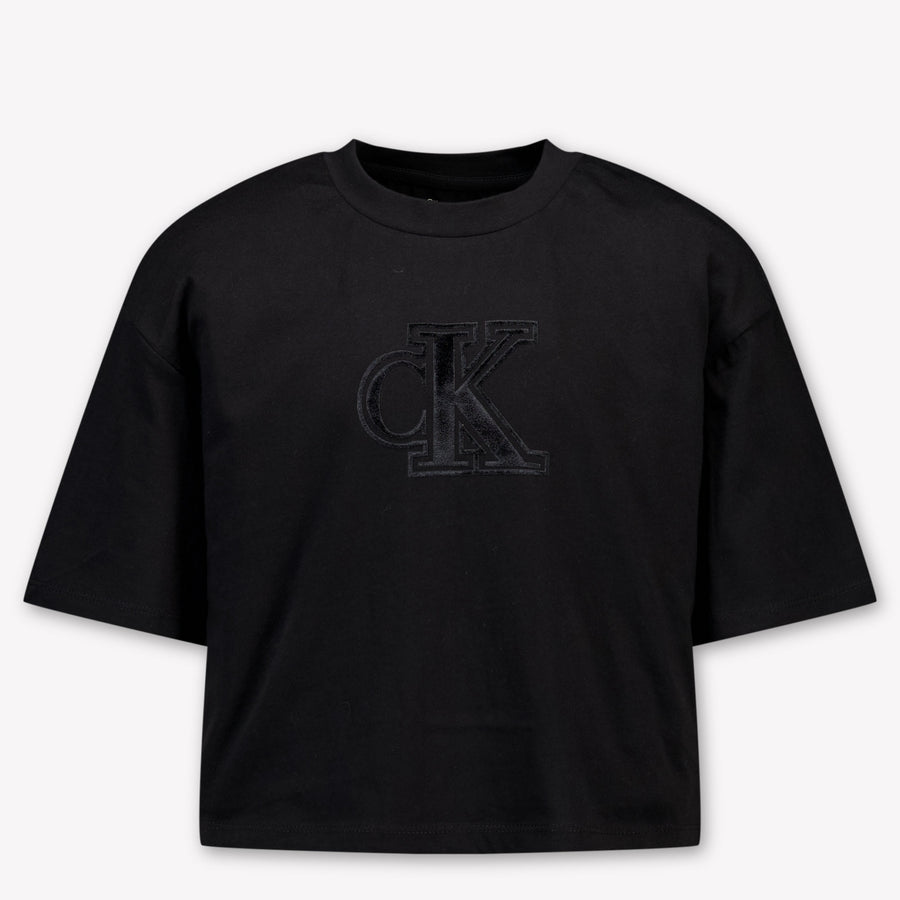 Calvin Klein Girls T-Shirt in Black