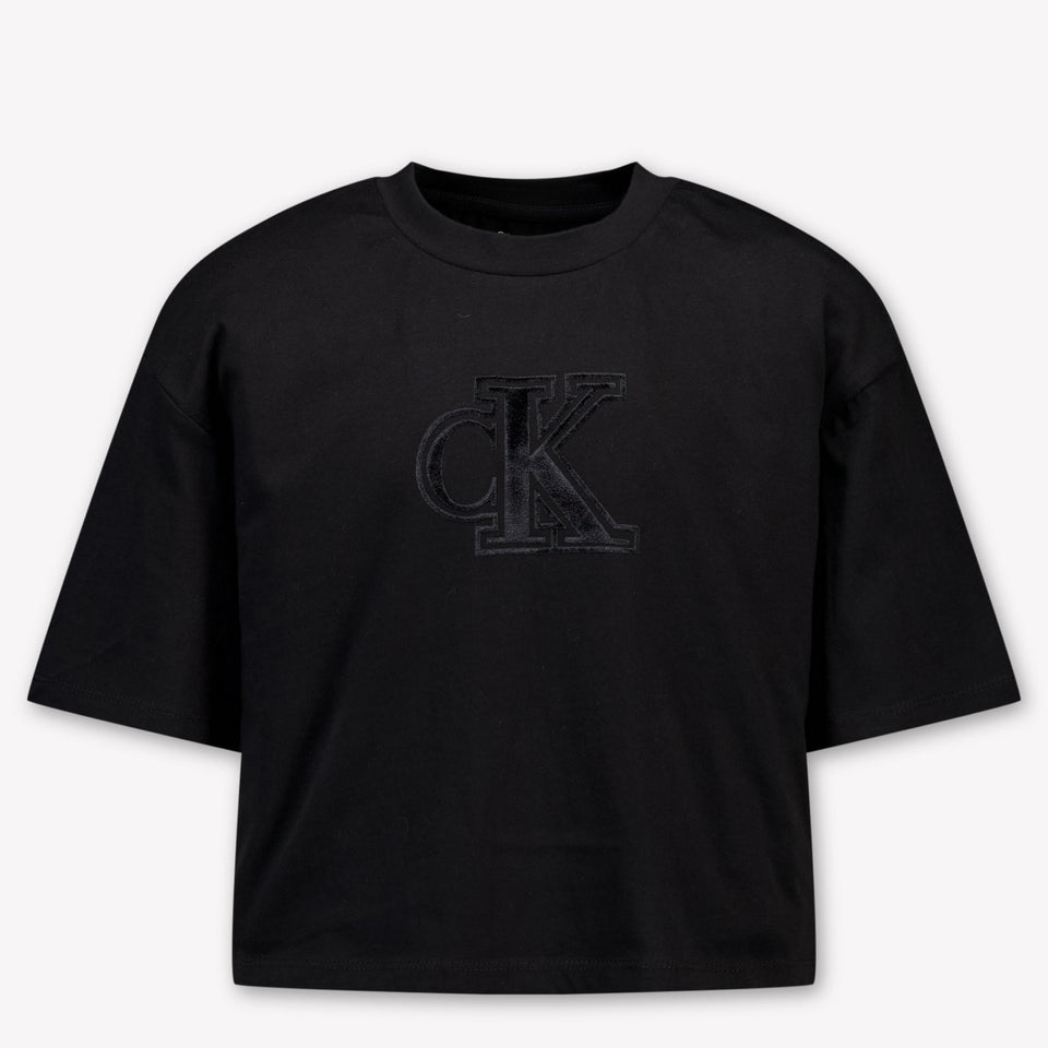 Calvin Klein Kids Girls T-Shirt In Black