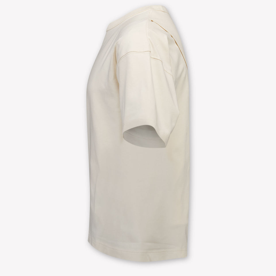 Calvin Klein Kids Girls T-Shirt In OffWhite