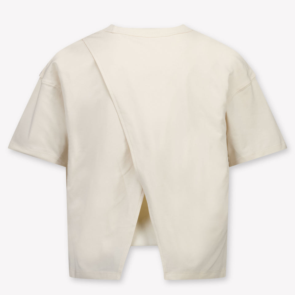 Calvin Klein Kids Girls T-Shirt In OffWhite
