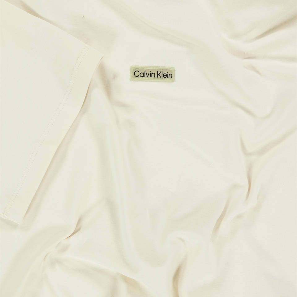 Calvin Klein Kids Girls T-Shirt In OffWhite