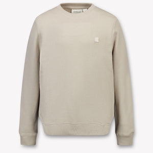 Calvin Klein Kids Unisex Sweater In Light Beige