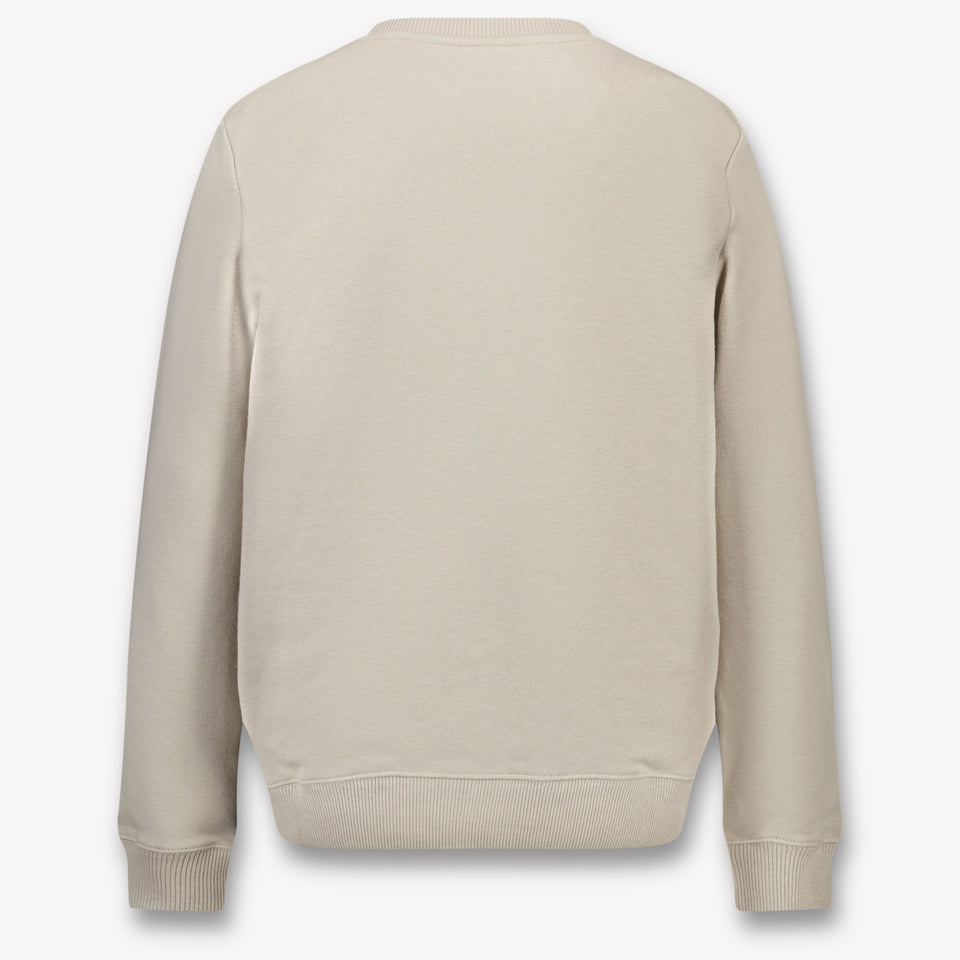 Calvin Klein Kids Unisex Sweater In Light Beige
