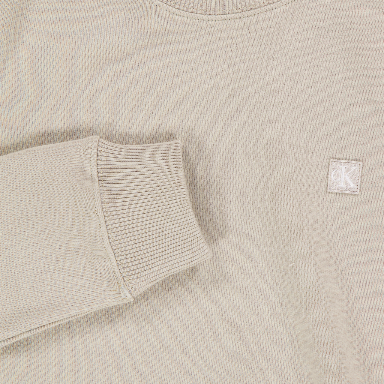 Calvin Klein Kids Unisex Sweater In Light Beige