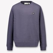 Calvin Klein Kids Unisex Sweater In Dark Gray