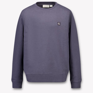 Calvin Klein Kids Unisex Sweater In Dark Gray