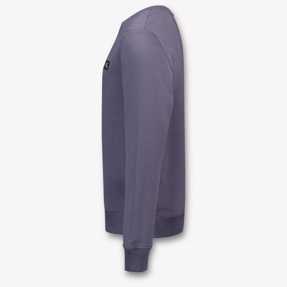 Calvin Klein Kids Unisex Sweater In Dark Gray