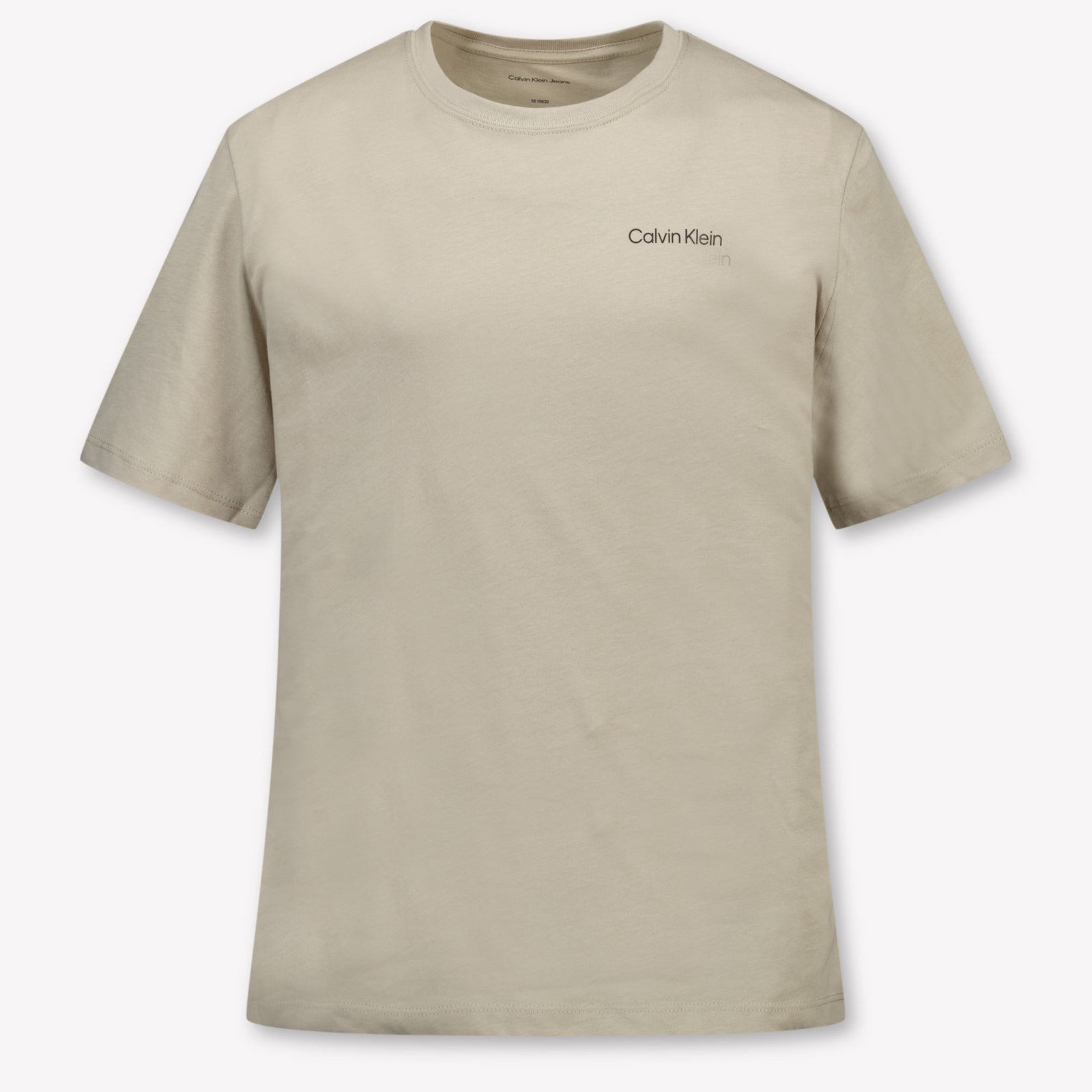 Calvin Klein Kids Unisex T-Shirt In Light Beige