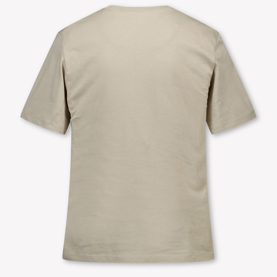 Calvin Klein Kids Unisex T-Shirt In Light Beige