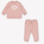 Calvin Klein Baby Meisjes Joggingpak In Roze