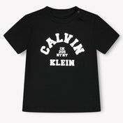 Calvin Klein Baby Unisex T-Shirt In Zwart