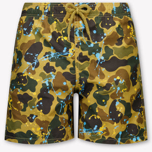 Palm Angels Baby Jongens Zwemkleding In Groen