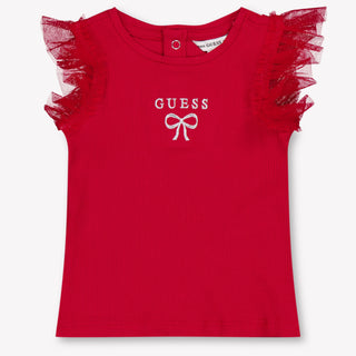 Guess Baby Girls T-Shirt In Red