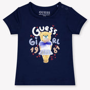 Guess Baby Girls T-Shirt In Navy