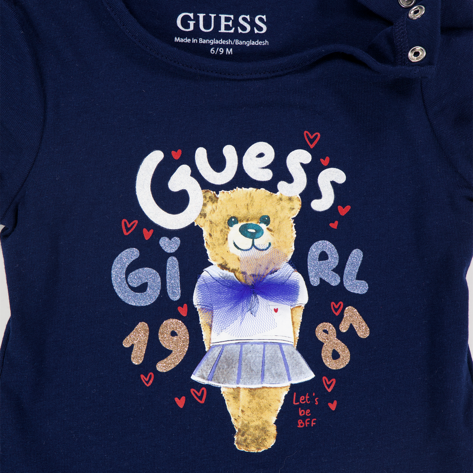 Guess Baby Girls T-Shirt In Navy