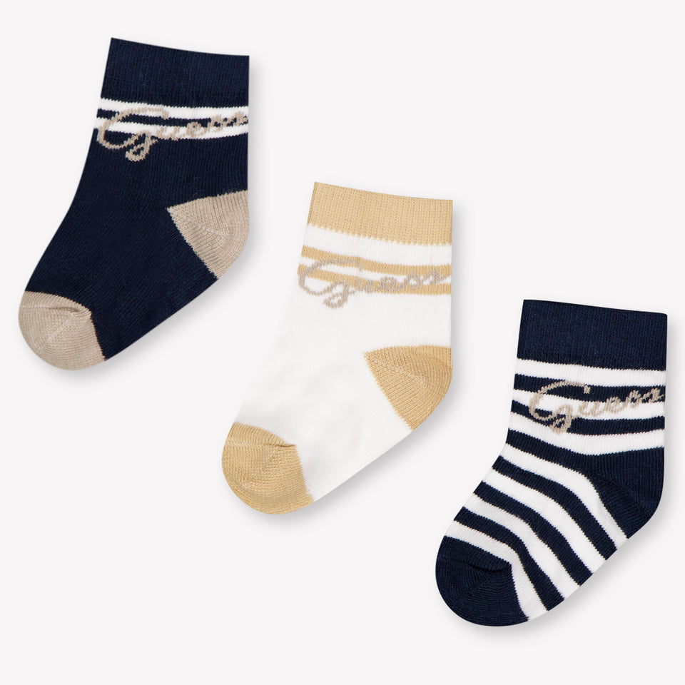 Guess Baby Boys Socks In Navy