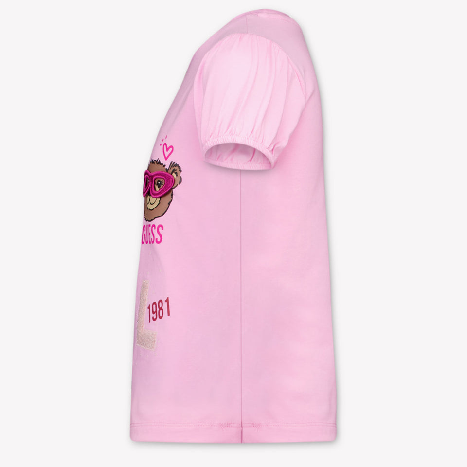 Guess Kids Girls T-Shirt In Pink