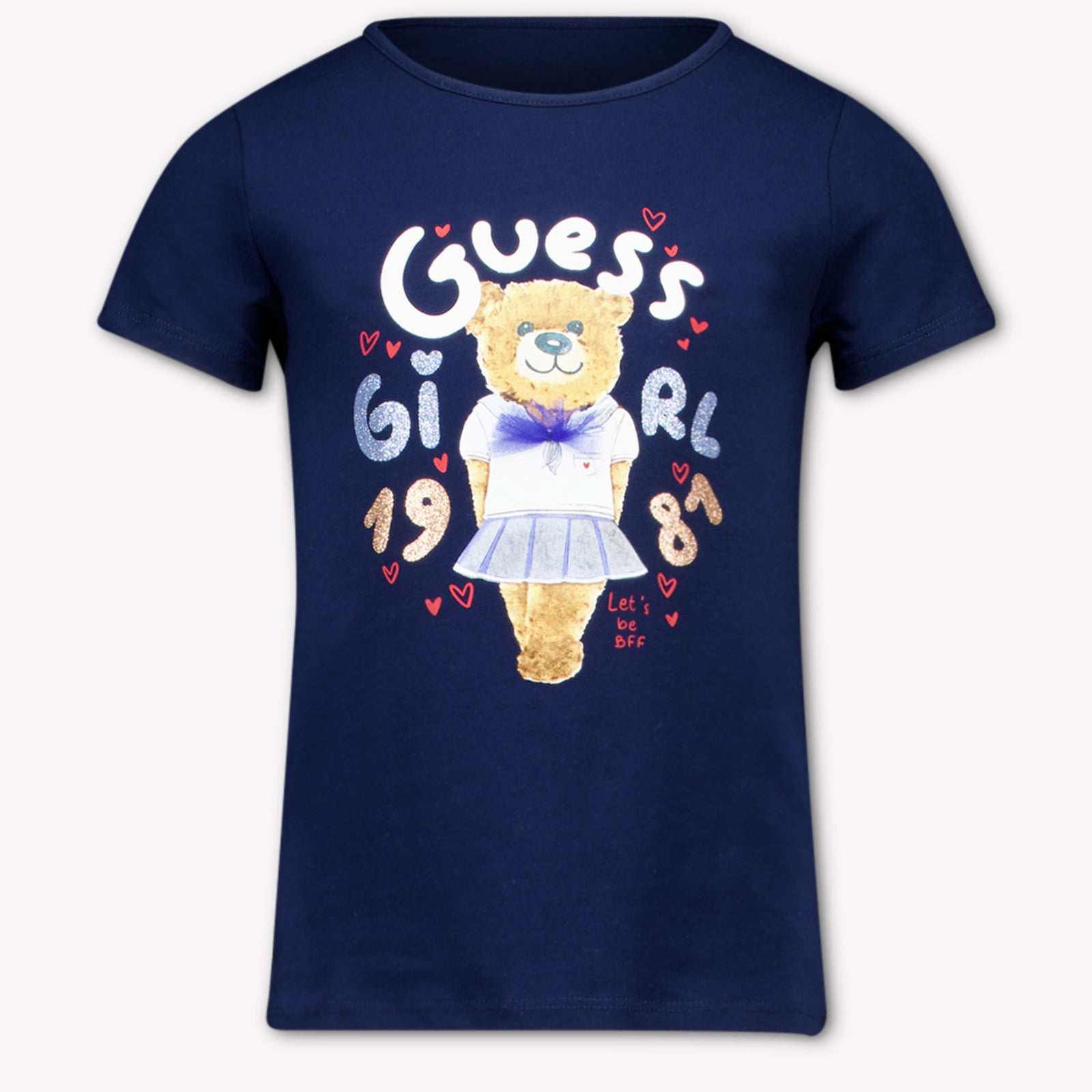 Guess Kinder Meisjes T-Shirt In Navy