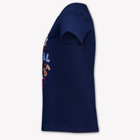 Guess Kinder Meisjes T-Shirt In Navy