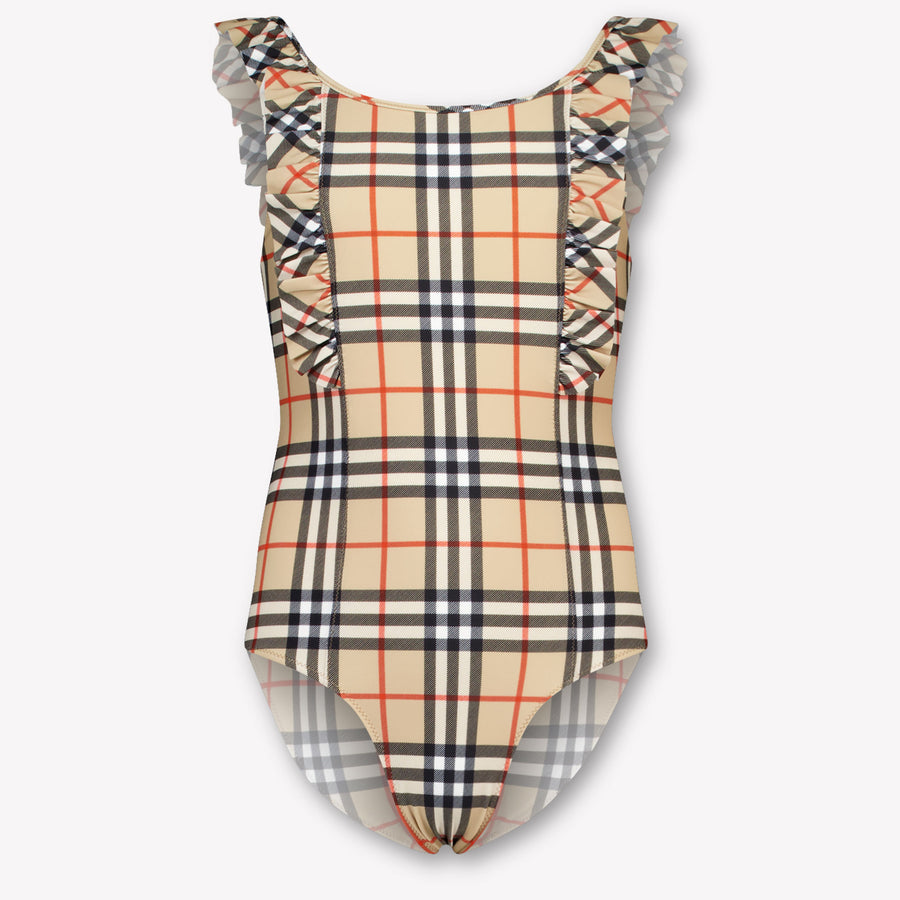 Burberry Tilly Girls Swimwear in Beige