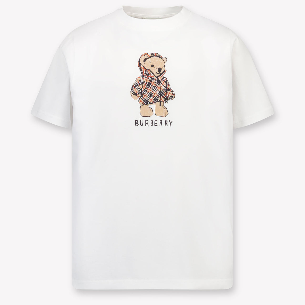 Burberry Cedar Teddy Kinder Unisex T-Shirt In Wit