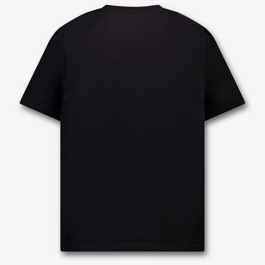 Burberry Cedar Check Kids Unisex T-Shirt In Black