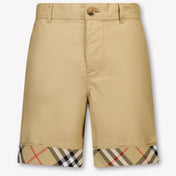 Burberry Oscar Kids Boys Shorts In Beige