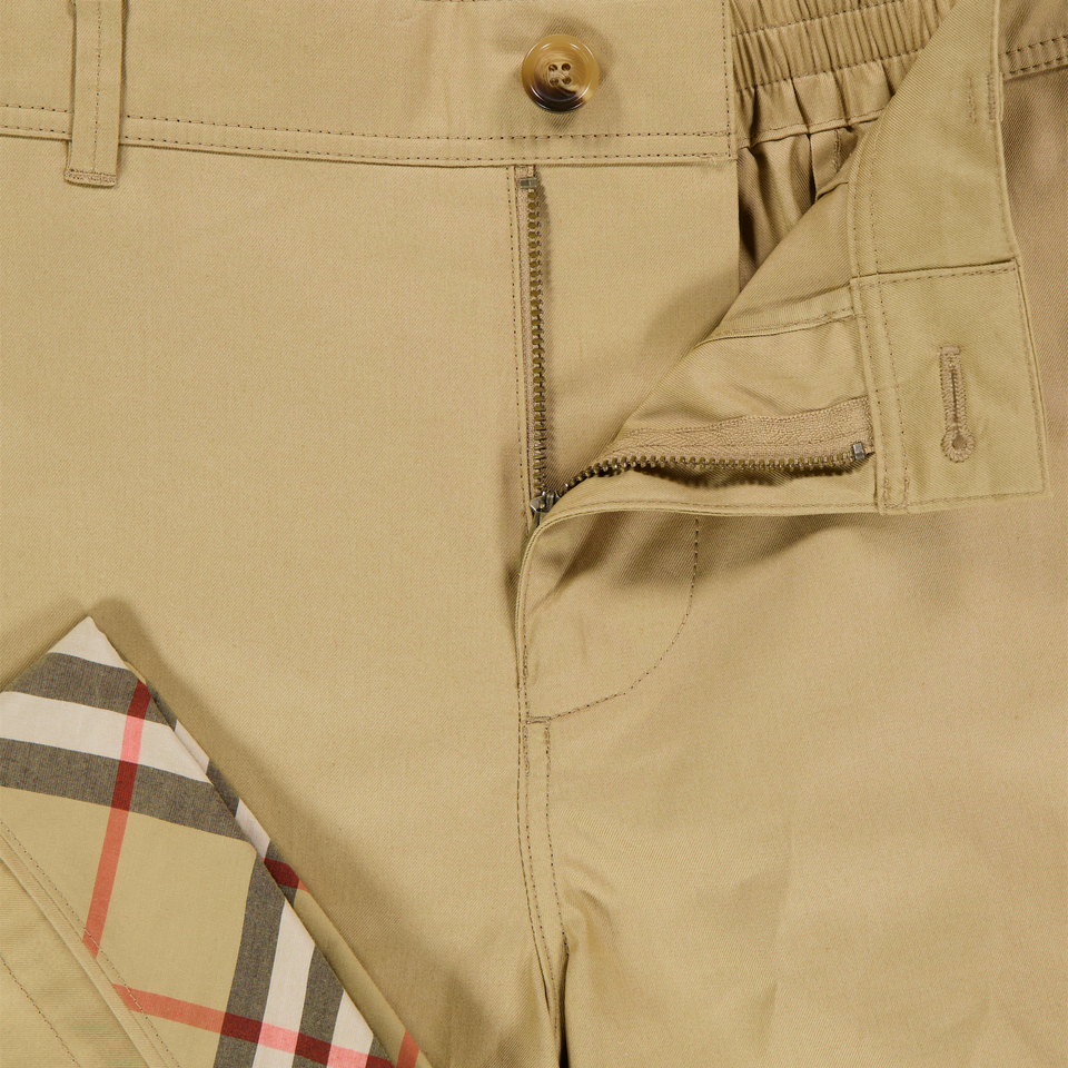 Burberry Oscar Kids Boys Shorts In Beige