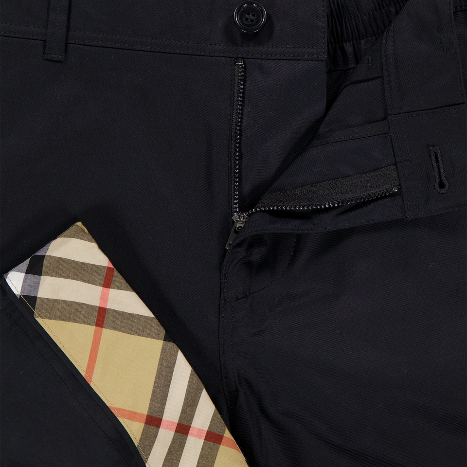 Burberry Oscar Kids Boys Shorts In Black