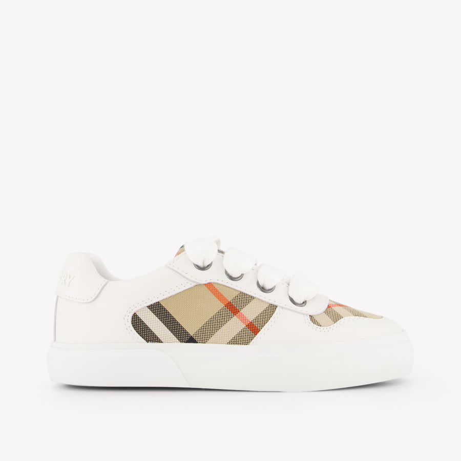 Burberry Noah Kinder Unisex Sneakers In Wit