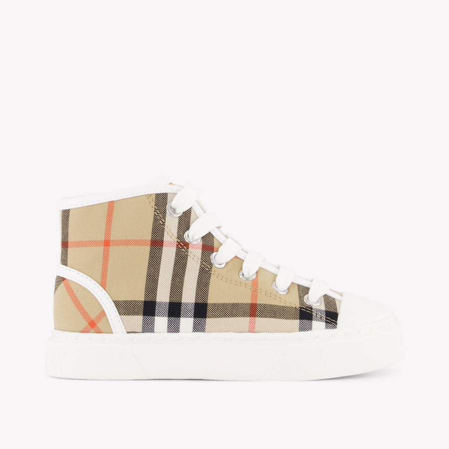 Burberry Teddy Unisex Kids Sneakers in Beige