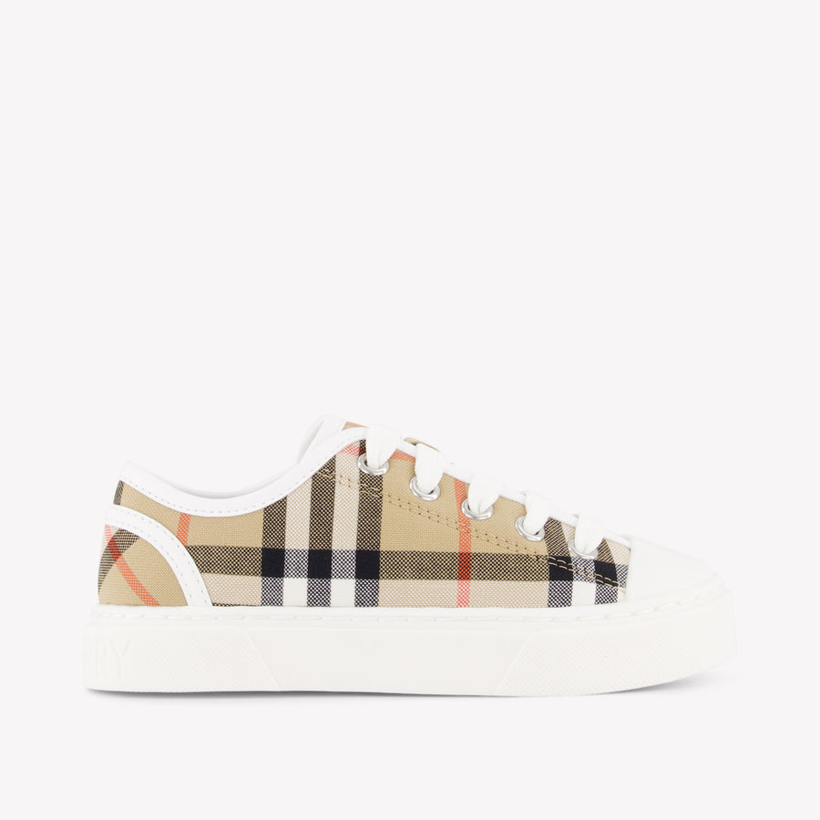 Burberry Teddy Unisex Kids Sneakers in Beige