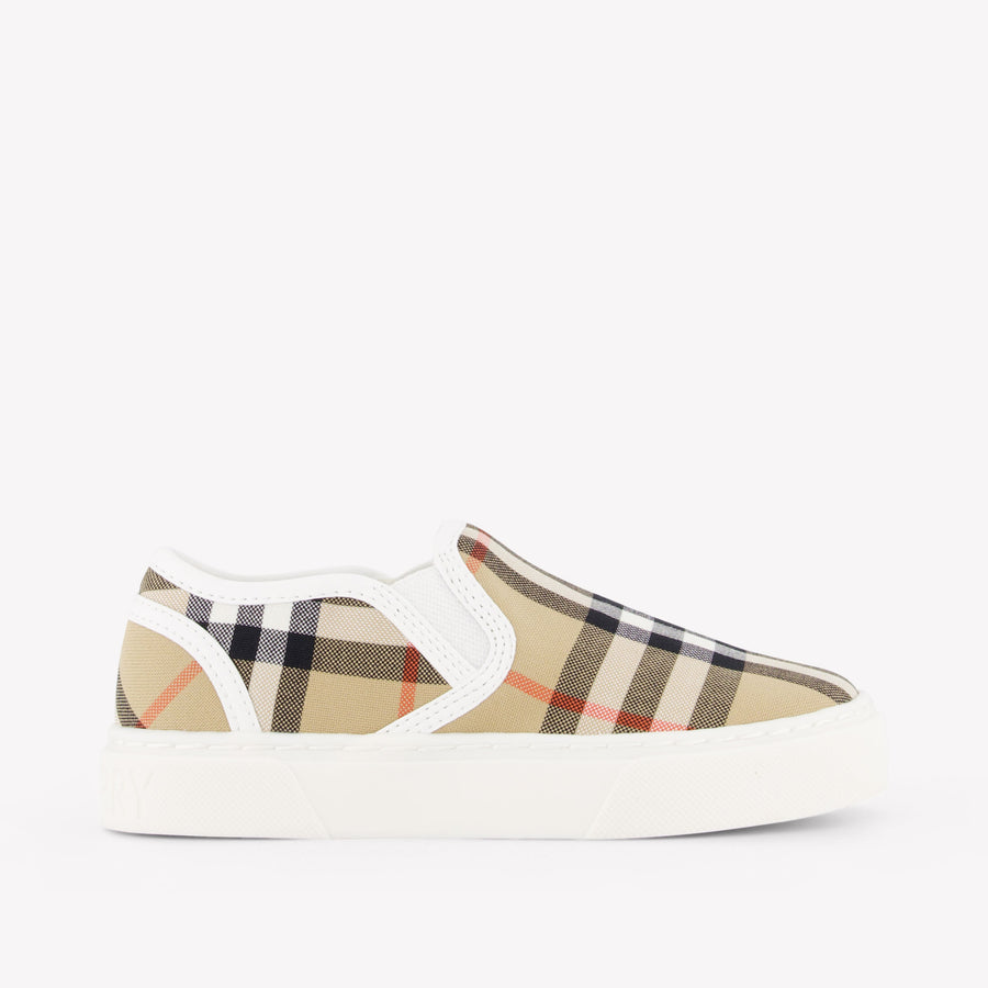Burberry Kit Unisex Kids Sneakers in Beige