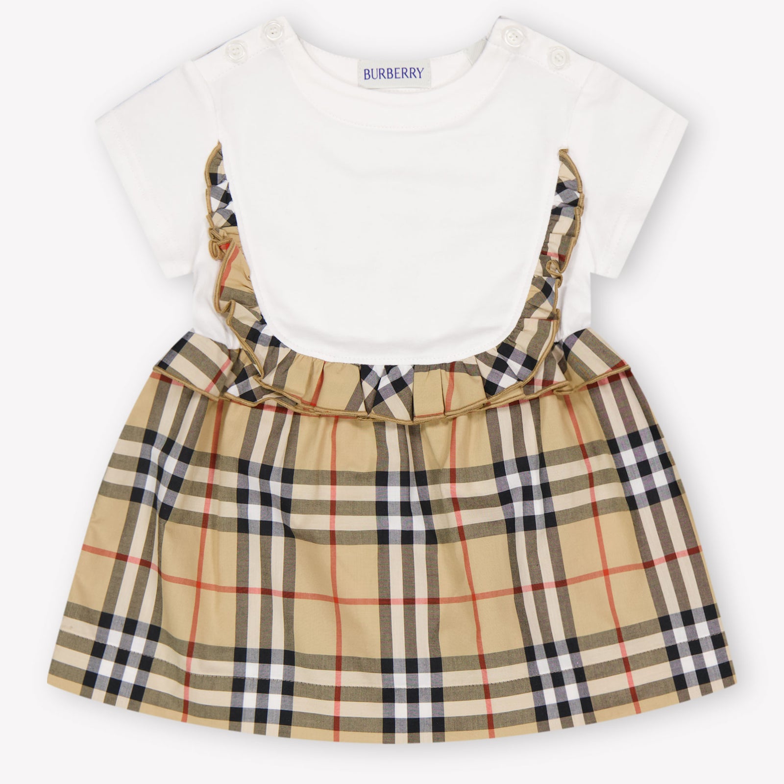Burberry Rhonda Baby Meisjes Jurk In Wit