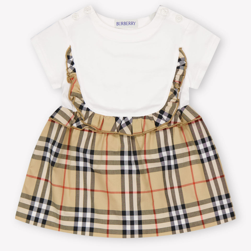 Burberry Rhonda Baby Meisjes Jurk In Wit