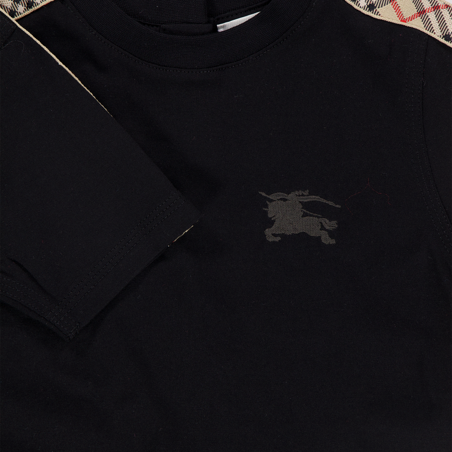Burberry CEDAR Baby Unisex T-Shirt In Black