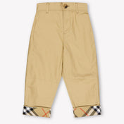 Burberry Sheldon Baby Boys Pants In Beige
