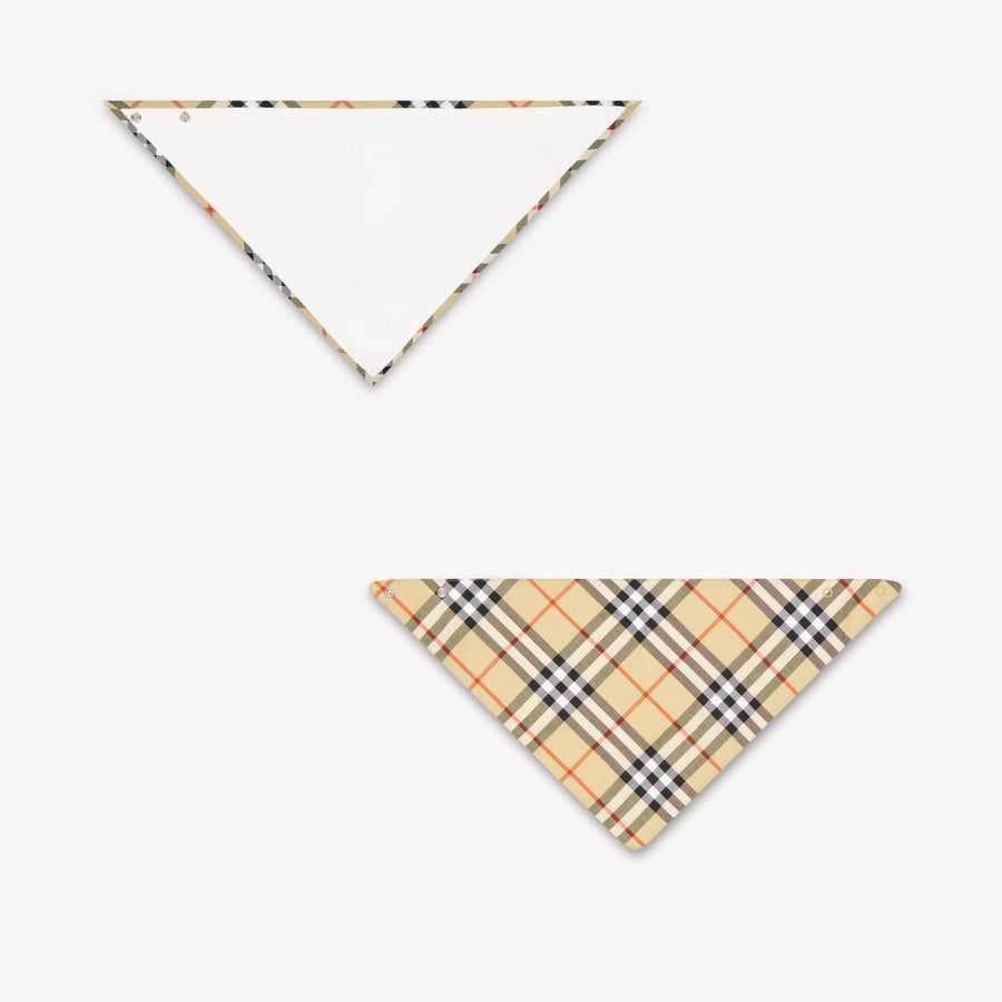 Burberry Snap Bib Baby Unisex Accessory In Beige