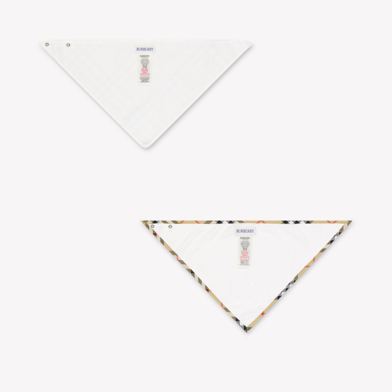 Burberry Snap Bib Baby Unisex Accessory In Beige