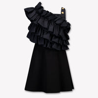 Balmain Kinder Meisjes Jurk In Zwart