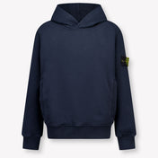 Stone Island Kids Boys Sweater In Navy