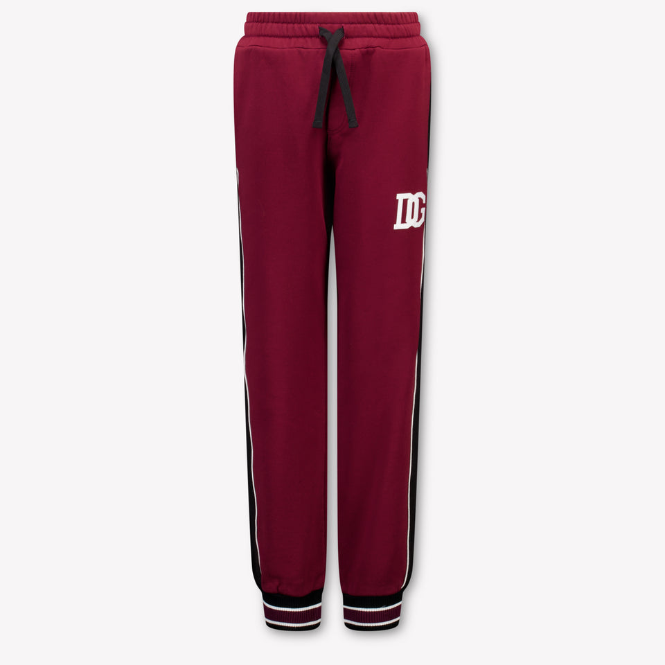 Dolce & Gabbana Kids Boys Pants In Bordeaux